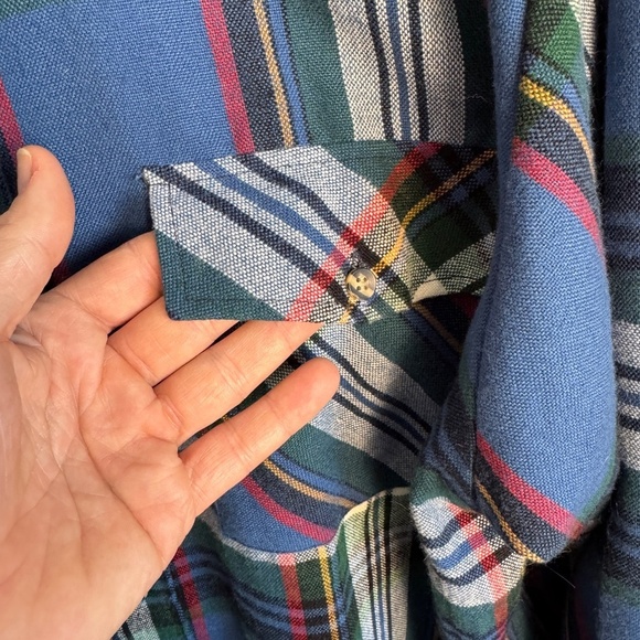 Backpacker Sportswear Men's VINTAGE Long Sleeve Plaid Flannel Button Shirt XXL - Picture 4 of 13